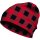 HAD Printed Fleece Beanie Lumberjack red