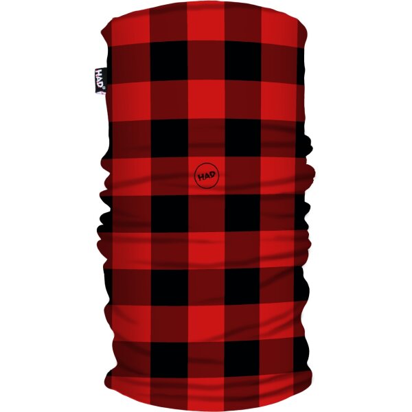 HAD Printed Fleece Tube Lumberjack red