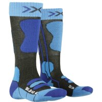 X-SOCKS® SKI JR 4.0 ANTHRACITE MELANGE/ELECTRIC BLUE...