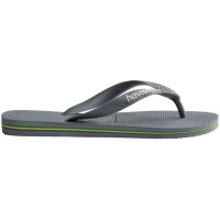 HAVAIANAS BRASIL LOGO STEEL GREY/STEEL GREY EU:39/40