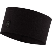 Buff® MERINO WIDE HEADBAND SOLID BLACK