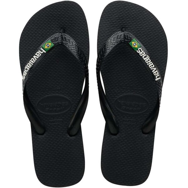 HAVAIANAS BRASIL LOGO BLACK/BLACK EU:41/42