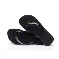 HAVAIANAS BRASIL LOGO BLACK/BLACK EU:43/44