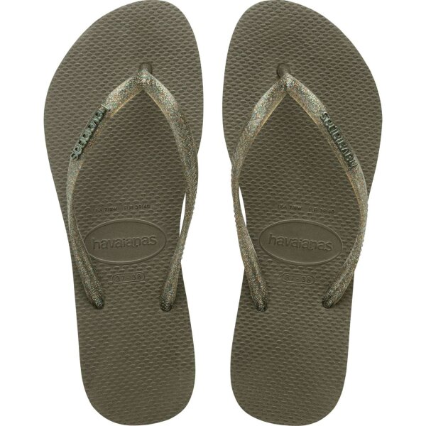 Havaianas SLIM LOGO METALLIC GREEN (EU: 37/38)