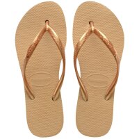 HAVAIANAS SLIM FLATFORM GOLDEN 39/40