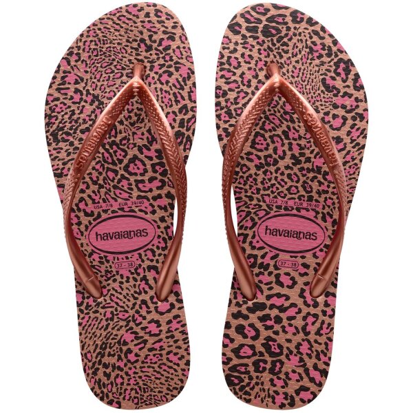 HAVAIANAS SLIM ANIMALS CROCUS ROSE/GOLDEN BLUSH EU 31/32