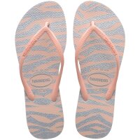 HAVAIANAS SLIM ANIMALS GLITTER BALLET ROSE EU:37/38