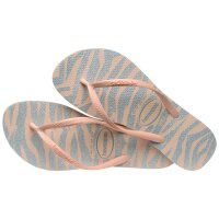 HAVAIANAS SLIM ANIMALS GLITTER BALLET ROSE EU:37/38