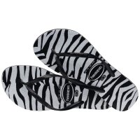 HAVAIANAS SLIM ANIMALS GLITTER BLACK EU:39/40