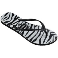 HAVAIANAS SLIM ANIMALS GLITTER BLACK EU:39/40