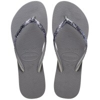 HAVAIANAS SLIM GLITTER II STEEL GREY EU:37/38