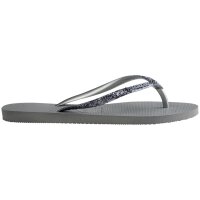 HAVAIANAS SLIM GLITTER II STEEL GREY EU:37/38