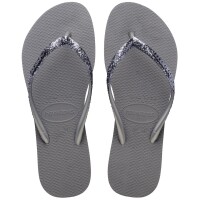 HAVAIANAS SLIM GLITTER II STEEL GREY 41/42