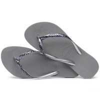 HAVAIANAS SLIM GLITTER II STEEL GREY 41/42