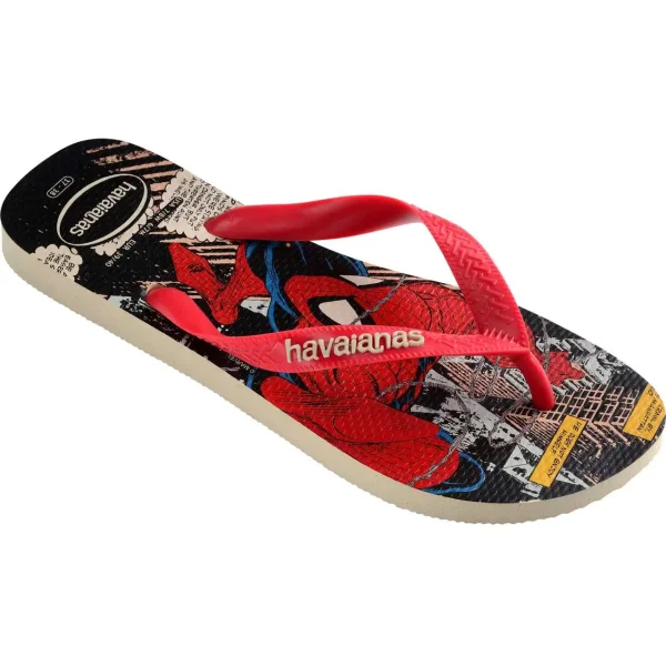 Havaianas TOP MARVEL CLASSICS BEIGE STRAW/RED RUBY (EU: 41/42)