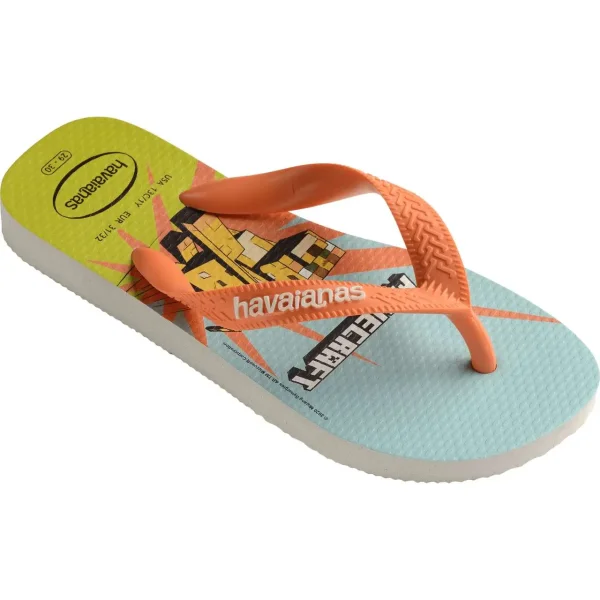 Havaianas KIDS MINECRAFT WHITE/CORAL (EU: 29/30)