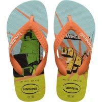 Havaianas KIDS MINECRAFT WHITE/CORAL (EU: 29/30)