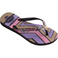 Havaianas KIDS SLIM GLITTER TRENDY BLACK EU:29/30