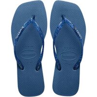 Havaianas SLIM SQUARE LOGO METALLIC COMFY BLUE (EU: 41/42)