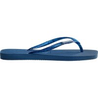 Havaianas SLIM SQUARE LOGO METALLIC COMFY BLUE (EU: 41/42)