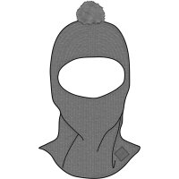 Buff® KNITTED BALACLAVA NILAN GREY HTR