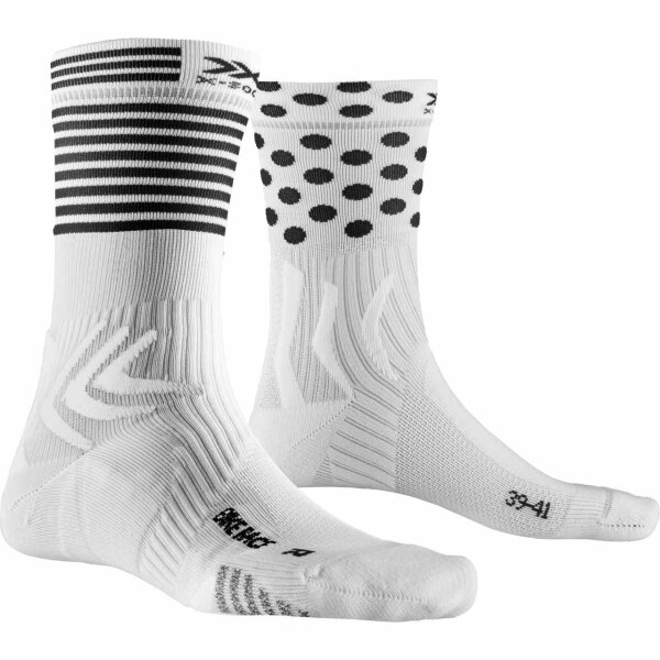 X-SOCKS® BIKE RACE 4.0 ARCTIC WHITE/DOT/STRIPE SIZE 35-38