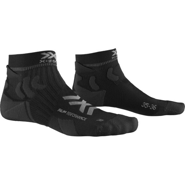 X-SOCKS® RUN PERFORMANCE 4.0 MEN OPAL BLACK/ARCTIC WHITE SIZE 35-38