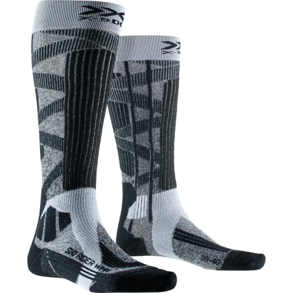 X-SOCKS® SKI RIDER 4.0 WMN GREY MELANGE/OPAL BLACK SIZE 41-42