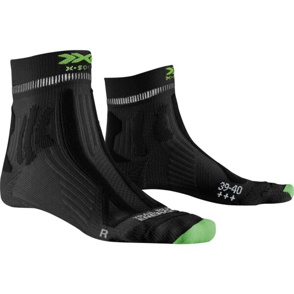 X-SOCKS® TRAIL RUN ENERGY 4.0 MEN OPAL BLACK/EFFEKTOR GREEN SIZE 45-47