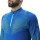 UYN Mens Running EXCELERATION Long SL.Zip UP T-Shirt, Lapis/Limette, Large