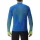 UYN Mens Running EXCELERATION Long SL.Zip UP T-Shirt, Lapis/Limette, Large