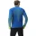 UYN Mens Running EXCELERATION Long SL.Zip UP T-Shirt, Lapis/Limette, Large