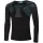 UYN Mens Running ULTRA1 OW Long SL. T-Shirt, Schwarz/Atlantik/Atlantik, Large