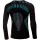 UYN Mens Running ULTRA1 OW Long SL. T-Shirt, Schwarz/Atlantik/Atlantik, Large