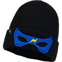 Buff® Knitted Hat FUNN HERO DEEP BLACK Kids