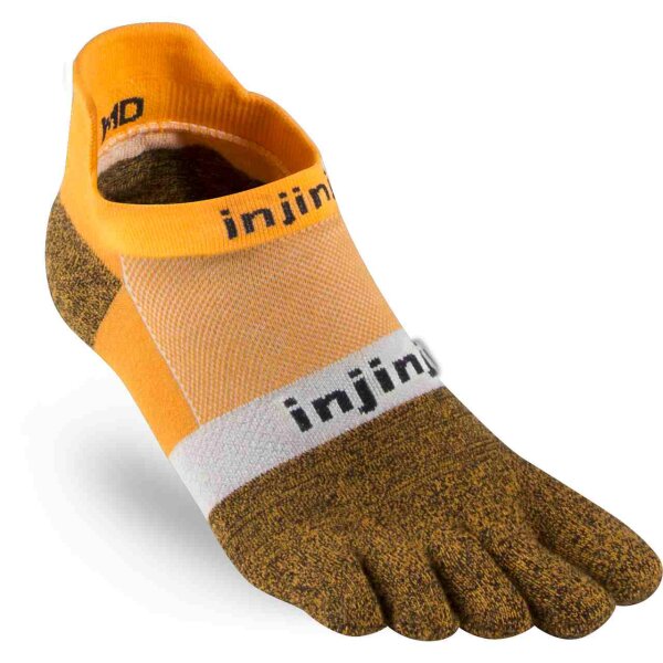 Injinji RUN LIGHTWEIGHT NO SHOW TANGERINE