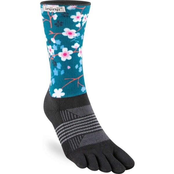 Injinji WOMENS SPECTRUM TRAIL MIDWEIGHT CREW BLOSSOM