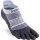 Injinji WOMENS RUN LIGHTWEIGHT NO-SHOW Gray M/L