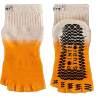 Injinji GRIP TOELESS MINI-CREW OATMEAL ORANGE M/L