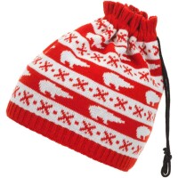 Eisbär Double Mütze kids fiery red/white 51