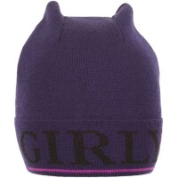 Eisbär Girly OS Mütze kids lila/purpleflower/schwarz 53