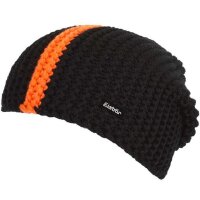 Eisbär Strickmütze Orby Schwarz/Orange (Col. 509)