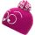 Eisbär Strickmütze Coolkid Pompon Mütze kids deep pink/white