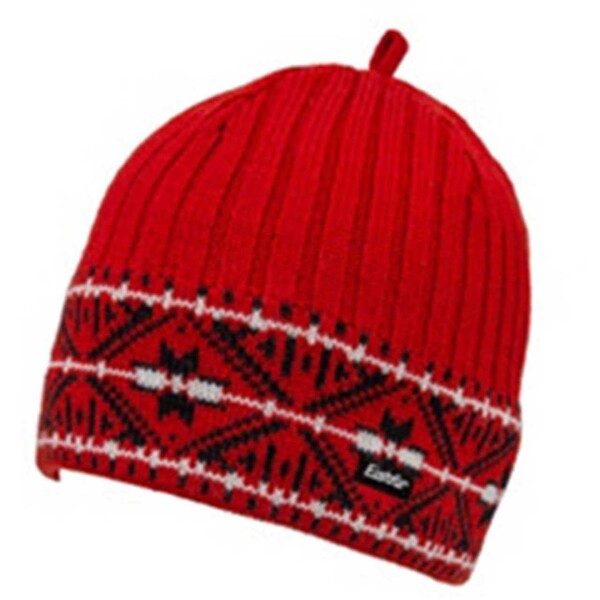 Eisbär Strickmütze Edward 407 Rot/Schwarz/Weiß (Col. 341)