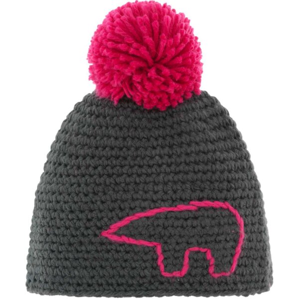 Eisbär Jay Pompon MÜ kids anthrazit-pitti pink/pitti pin