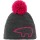 Eisbär Jay Pompon Mütze kids anthrazit/Stick+Pom:pitti pink