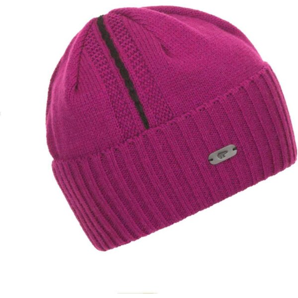 Eisbär Lean Mütze deep pink/schwarz