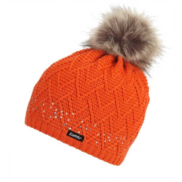 Eisbär Strickmütze Isabella Lux kids Size 55 Orange (Col. 054)