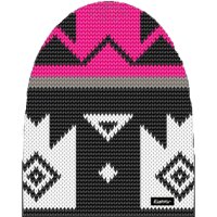 Eisbär Strickmütze Nikita Schwarz/Weiß/Pink (Col. 409)