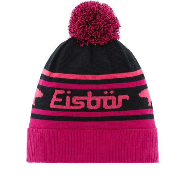 Eisbär Chani OS Pompon Mütze pittipink-schwarz-lightpink